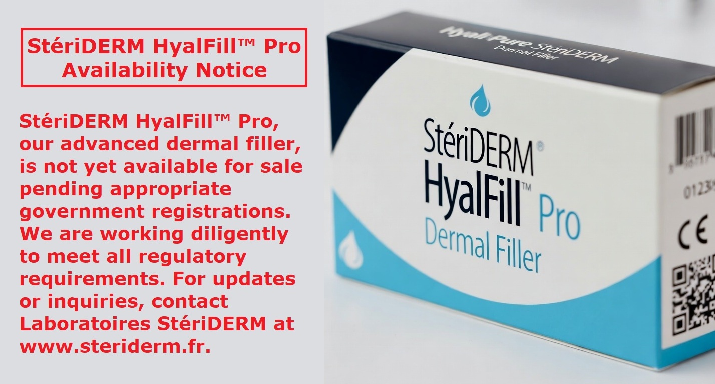 StériDERM HyalFill™ Pro Cross-Linked Hyaluronic Acid Dermal Filler